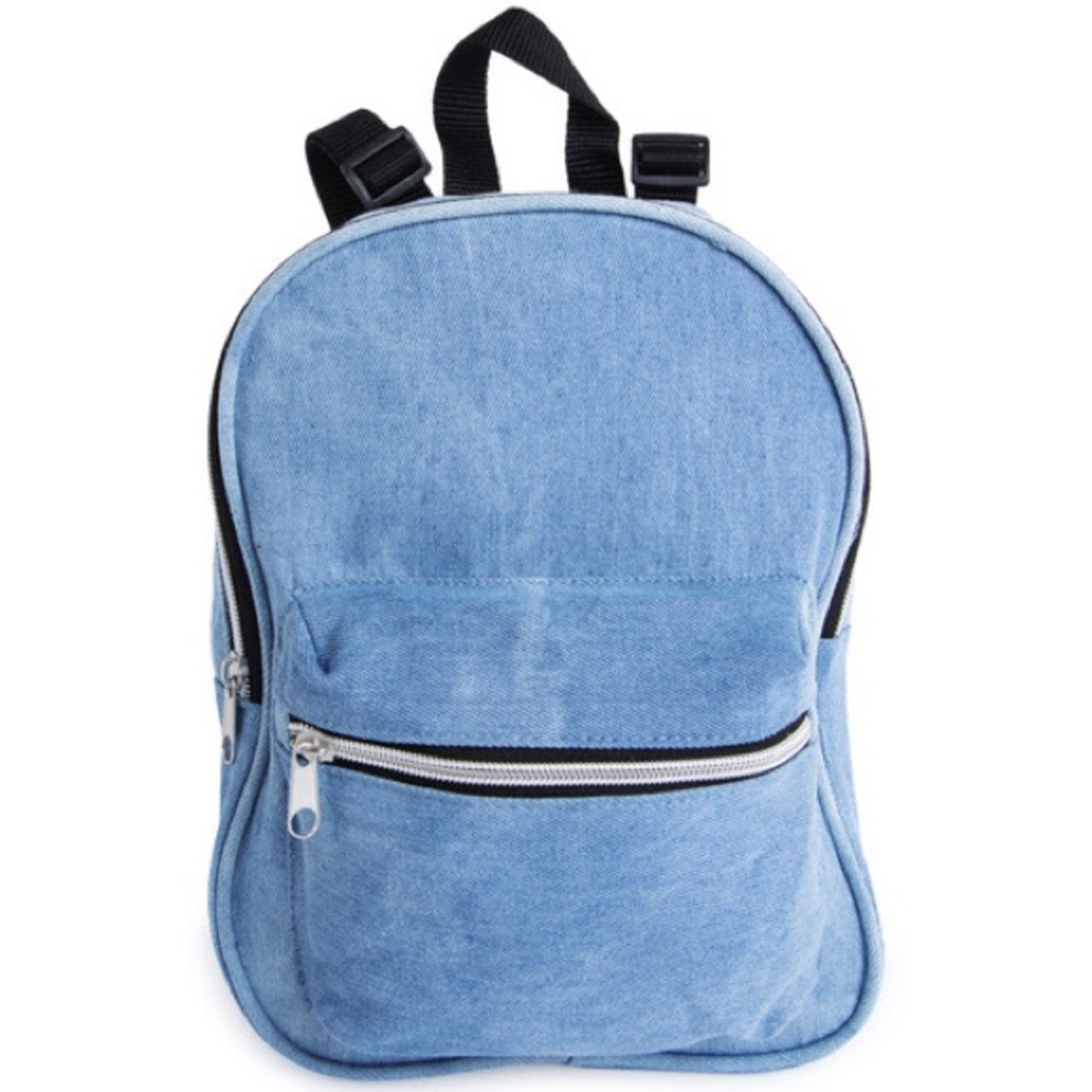 Mini Denim Backpack